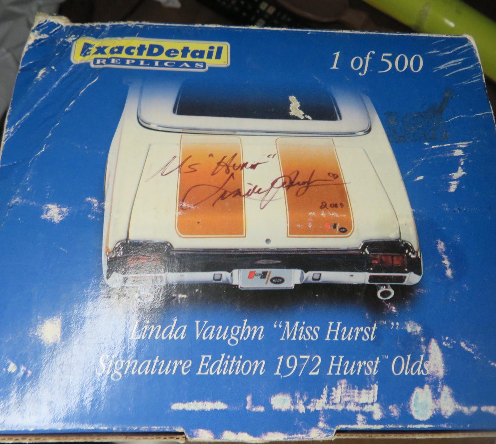 Linda Vaughn Miss Hurst 1972 Hurst Olds Oldsmobile Autographed W/coa 1: ...