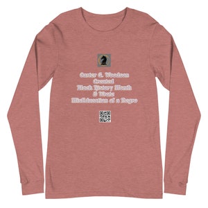 カーター G ウッドソン テキスト ロングスリーブ Tシャツ レディース