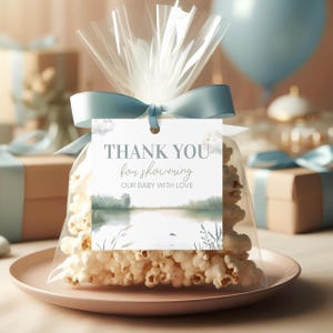 Fishing Baby Shower Tag, Little Fisherman on the Way Thank You Cards, Fish Thank You Tags, Printable Gift Tag Template Download, sb130