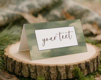 Hunting Buffet Cards, Camo Food Labels, Deer Hunting Birthday Party Place Cards, Little Hunter Table Labels, Baby Shower Printable, sb151