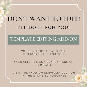 DON'T WANT TO EDIT? I'LL DO IT FOR YOU!