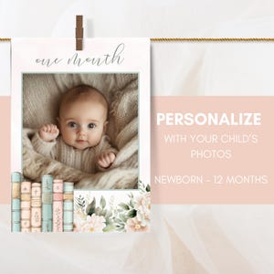 One for the Books Milestone Monthly Decor, First Chapter Milestone Sign, First Year Photo Banner, 1st Birthday Party Decor Girl sb125