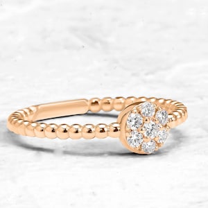 Coronet Cluster Ring,Coronet Diamond Engagement Ring,Engagement Ring