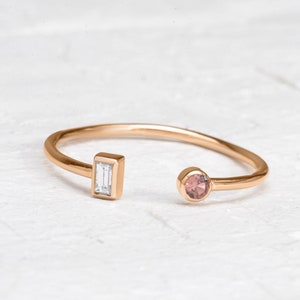 Handmade Mix Sapphire Ring, Genuine Sapphire Ring, Natural Sapphire Ring, Dainty Gold Ring
