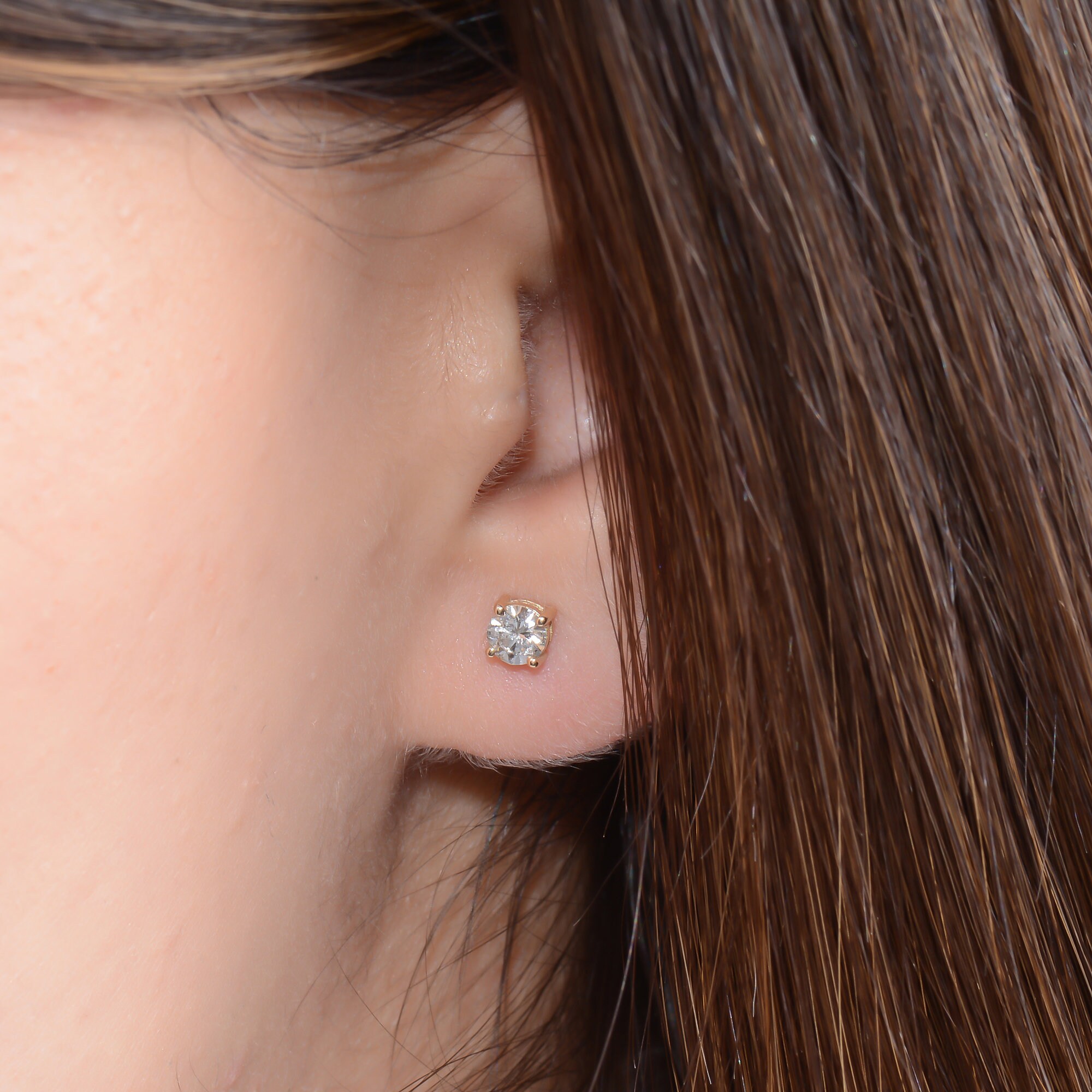 Ear piercing diamond studs sale