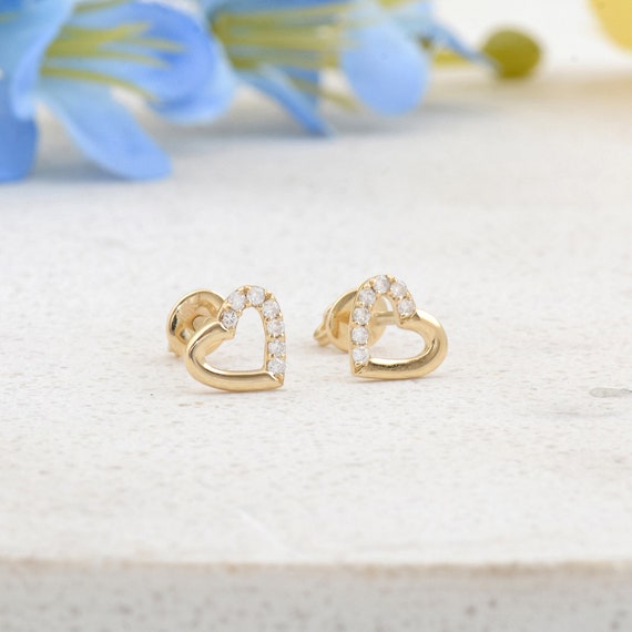 Studex 4mm Heart With Crystal Gold Plated Earrings – 16 Gauge Piercing Studs For Sensitive Ears, Sterilized Packaging - View #4