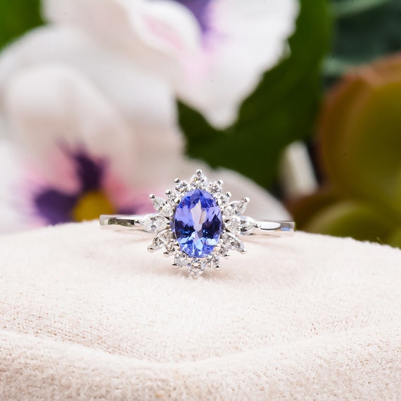 Tanzanite engagement rings etsy sale