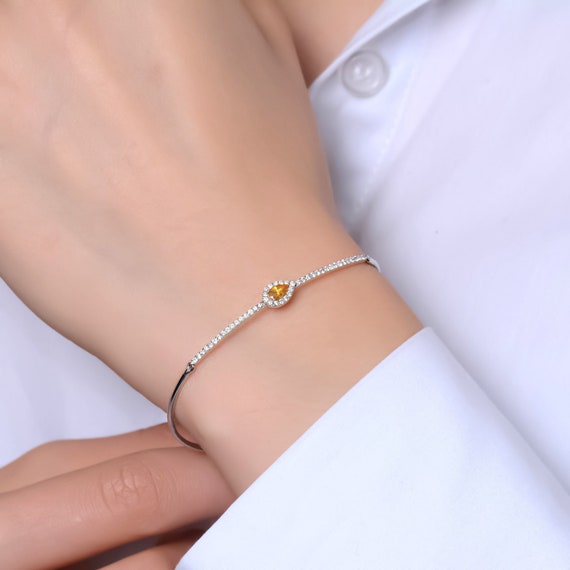 Buy DIYSM Lab Certified Yellow Sapphire Natural Reiki Feng-Shui Healing  Crystal Gem Stone 4 mm Bracelets Online at Best Prices in India - JioMart.