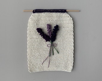 Crochet Lavender Wall Hanging