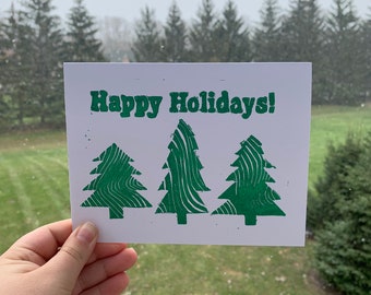 Pine Tree Holiday Card