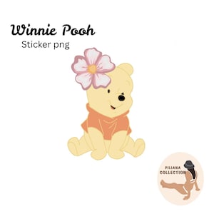 Winnie Pooh | Sticker | PNG image | Digital File