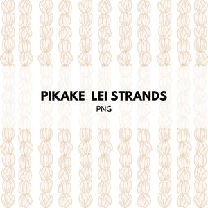 Pikake Lei Strands Print | Pikake Lei | PNG Image | Digital File