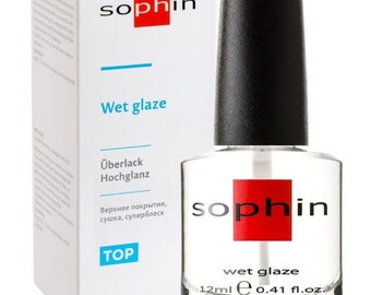 Wet Glaze Nail Polish Top Coat: Quick-Dry, High Shine
