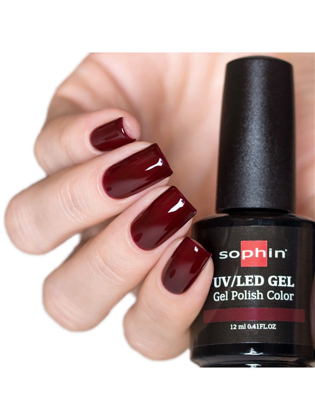 Burgundy Gel Polish. Sophin 0718 Cherry Jam. Spectacular Etsy