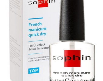 French manicure quick dry top coat. glossy nail polish. quick manicure. high gloss finish coating. gel effect top coat.