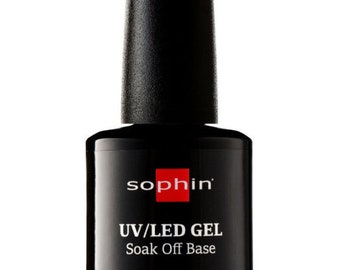 Sophin UV/LED Gel Soak Off Base Coat, Elastic Adhesion Nail Protection (12ml)