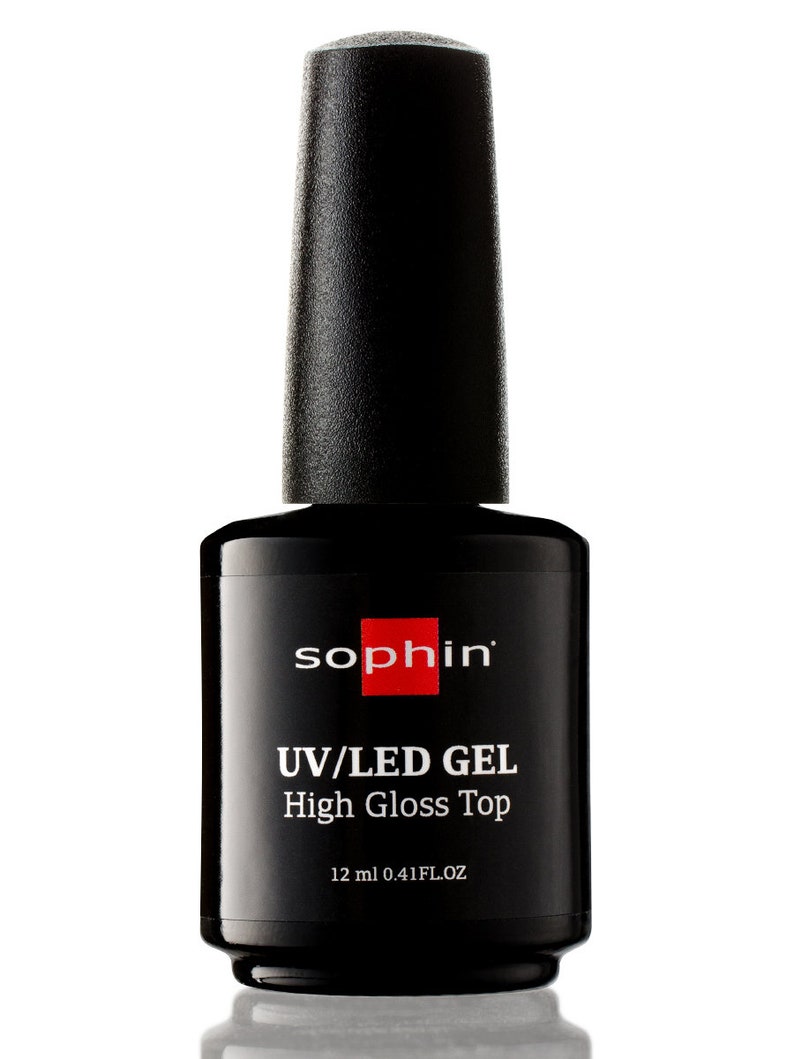 Sophin UV/Led Gel High Gloss Top. Top coat protects against chips, prolongs the durability of manicures and pedicures. image 1