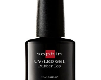 Sophin UV/LED Gel Rubber Top Coat, High Gloss Finish