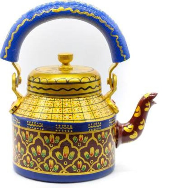 Indian Tea pot Tea set Tea kettle Aluminium pot Indian Etsy