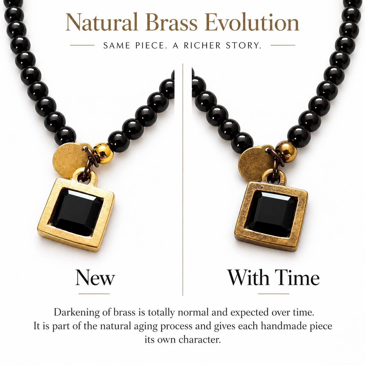 The “HIStory” Necklace (Handmade Replica) - Lava Stone Version