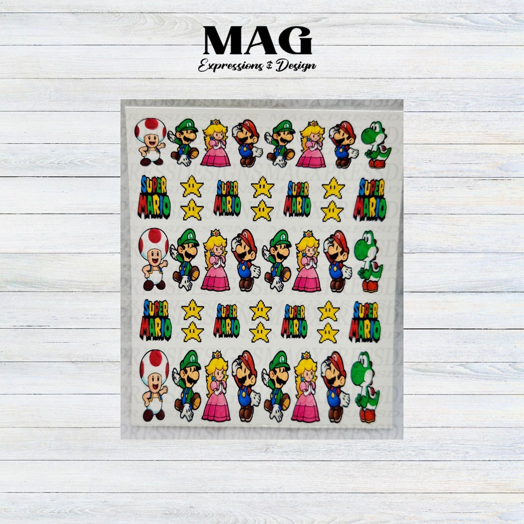 Super Mario Decals .princess Peach Decals Luigi Decals Etsy