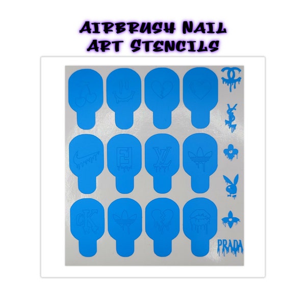 Airbrush Nail Stencils | Designer Nail Art | Nail Stencils | Nail Art