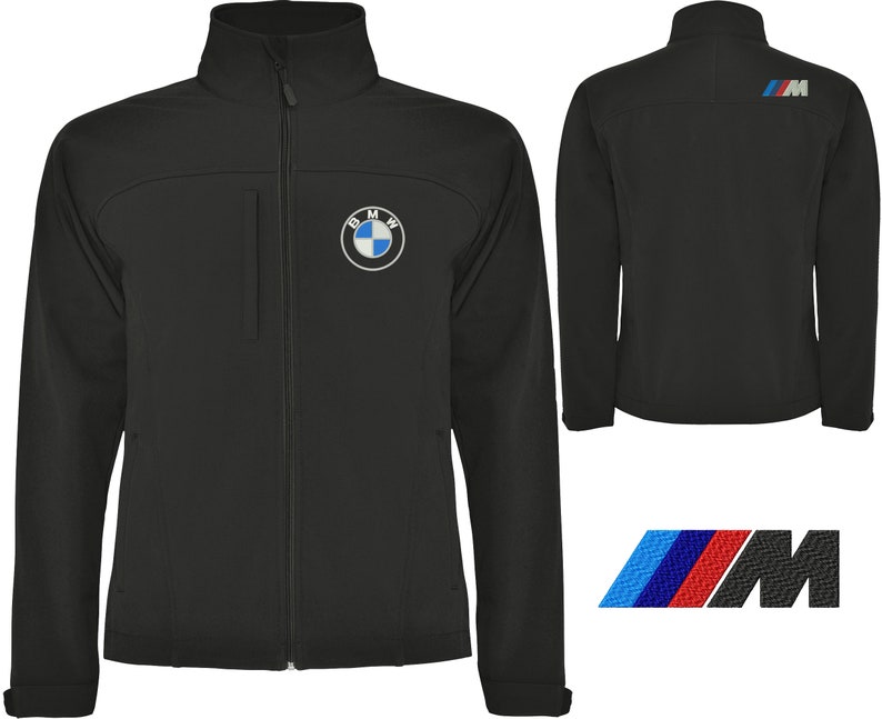 Logos Embroidered BMW M-power BMWM on Softshell Veste Jacket Blouson ...