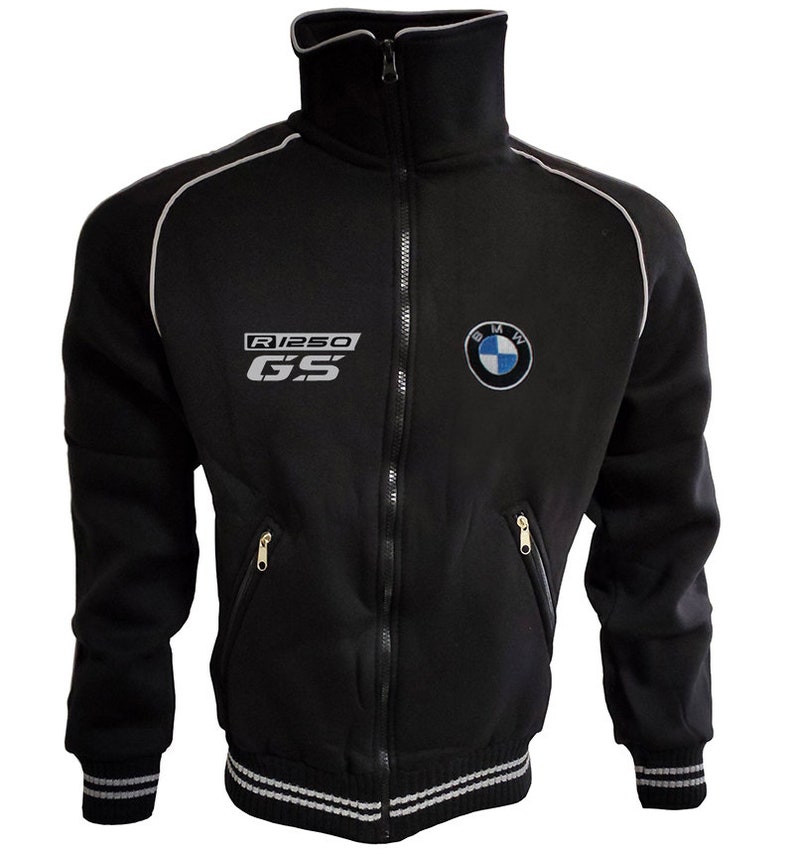 BMW R1250GS Biker Fleece Jacket Polar Rider Coat Veste Mantel Blouson ...