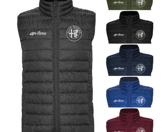 Alfa Romeo Sleeveless Vest Jacket Gilet Embroidered Apparel Tuning Racing Gift Idea