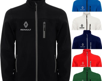 Blouson Renault Sport Softshell Blouson Chaqueta Giacca Idée cadeau Logos brodés