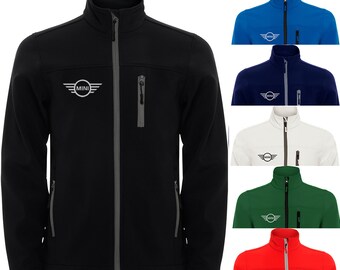 Mini Cooper Softshell Veste Jacket Blouson Chaqueta Giacca Countryman Idea de regalo Cadeau logotipos bordados