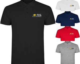 T-shirt Renault Sport Maglietta Camiseta Anniversaire personnalisé Idée cadeau Noël Logo brodé Cadeaux tuning