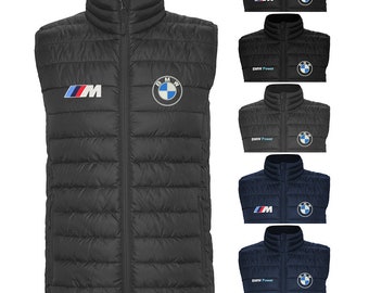 Logos brodés BMW MPower BMWM M-Power Veste sans manches sans manches Veste sans manches Blouson Chaqueta Giacca Sport Idée cadeau