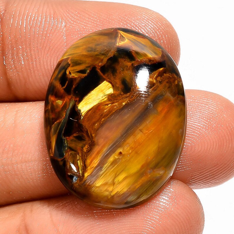 Joli cabochon piétersite Gold Pietersite Cab OG-265 26X20MM 22Ct