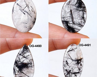 Natural Rutile Stone - Amazing Rutile Cabochon - Polished Rutile Quartz Stone - Rutile Crystal cab for raking Jewellery