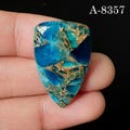 Blue Copper Composite Stone Cabochon | Loose Polished Stone for Ring Pendant Making product logo