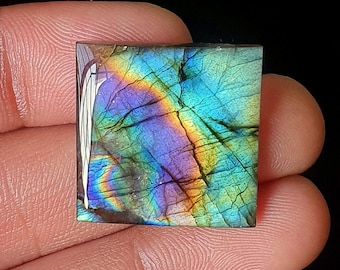 Purple Labradorite Cabochon - Smooth Polish Gemstone, DIY Jewellery