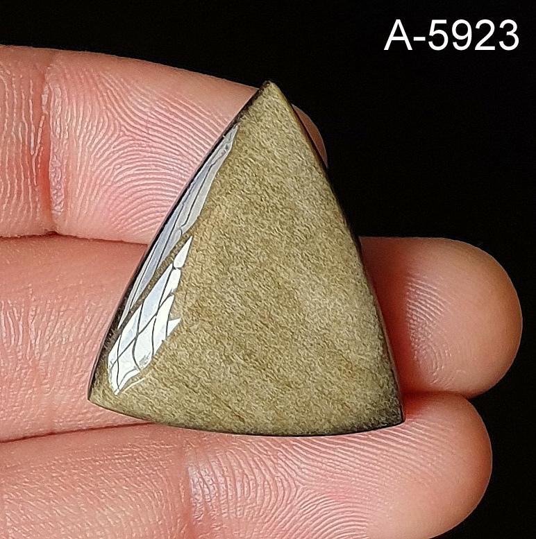 Golden Sheen Obsidian Cabochon - Flat Back Polished Gemstone - Etsy