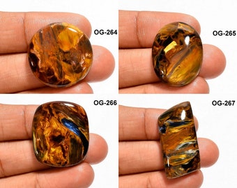 Joli cabochon piétersite - Gold Pietersite Cab