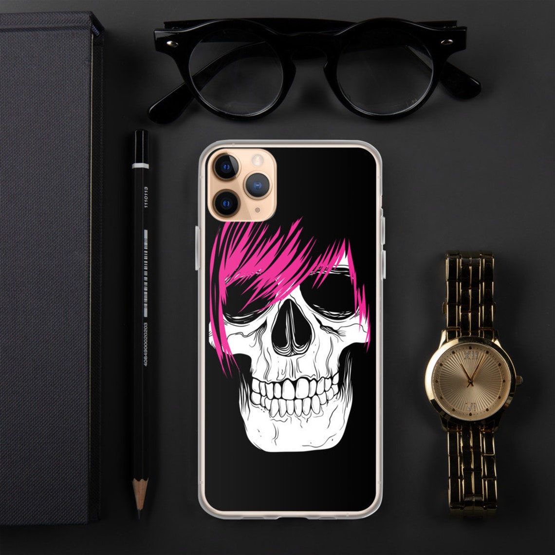 Emo Skull iPhone Case iPhone 7/8/SE/X/11/12 Etsy
