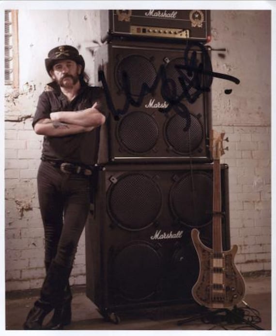 LIMITED EDITION LEMMY MOTORHEAD SIGNED PHOTOGRAPH CERT PRINTED AUTOGRAPH