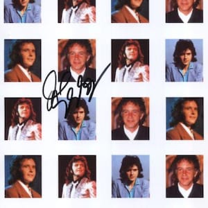 May include: A collage of 16 photos of a band, each photo is a close-up of a different band member. The band members are all men with dark hair and are wearing casual clothing. The photos are arranged in a grid pattern.