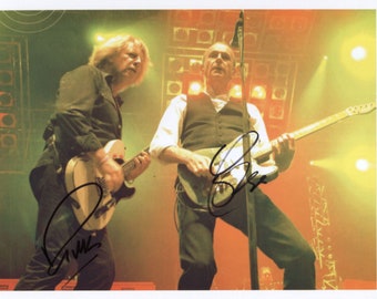 Status Quo Francis Rossi Rick Parfitt SIGNED 8&quot; x 10&quot; Photo + Certificate of Authentication 100% Genuine