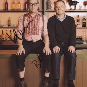 Vic Reeves & Bob mortimer signierte 8 "x 10" Foto + Echtheitszertifikat 100% echt