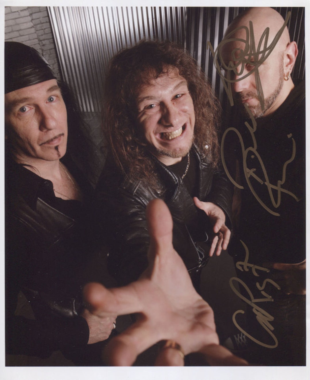 Anvil (band) Lips Kudlow FULLY SIGNED 8 X 10 Photo + Certificate of ...