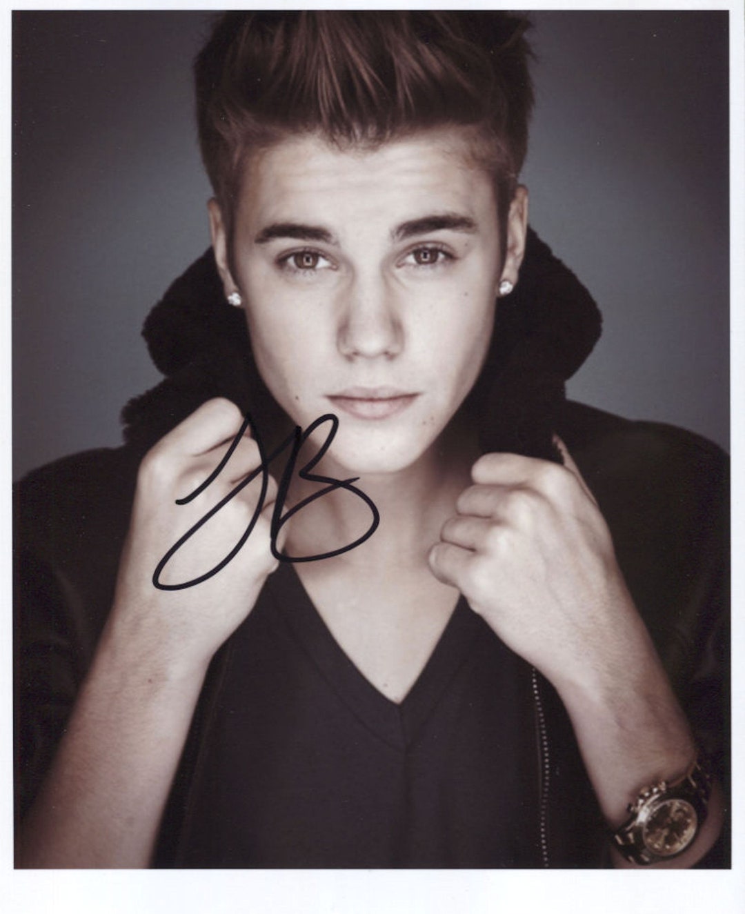 Justin Bieber SIGNED 8 X 10 Photo Certificate of Etsy