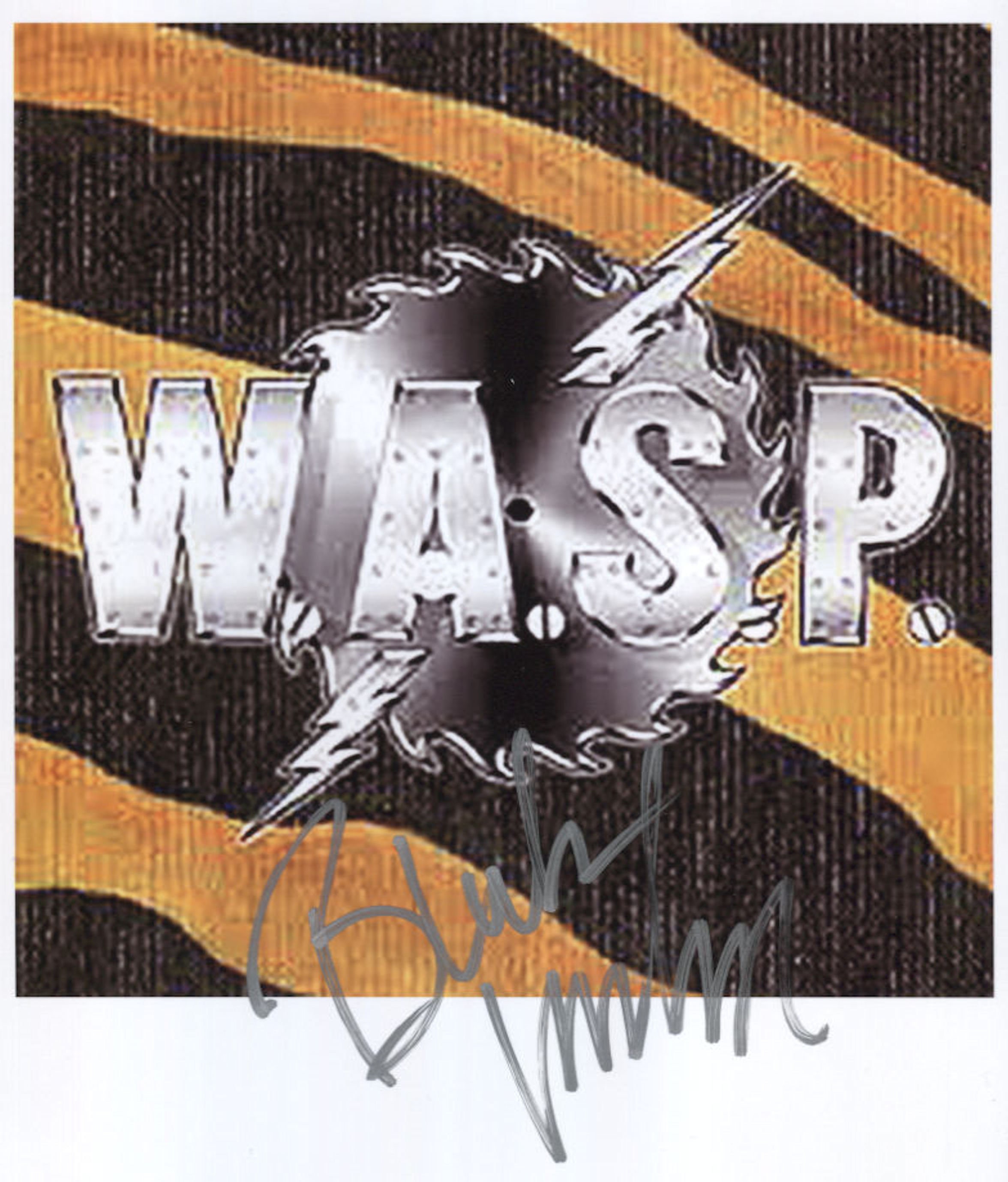 W.A.S.P. Band Blackie Lawless SIGNED 8 x 10 - Etsy 日本