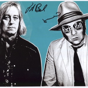Luke Haines & Peter Buck (R.E.M.) Signed 8&quot; x 10&quot; Photo + Certificate of Authentication 100% Genuine