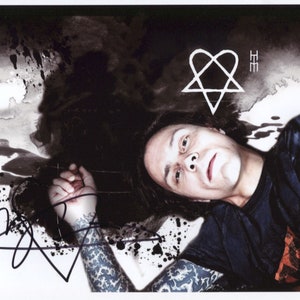 Ville Valo (Him) SIGNED 8&quot; x 10&quot; Photo + Certificate of Authentication 100% Genuine