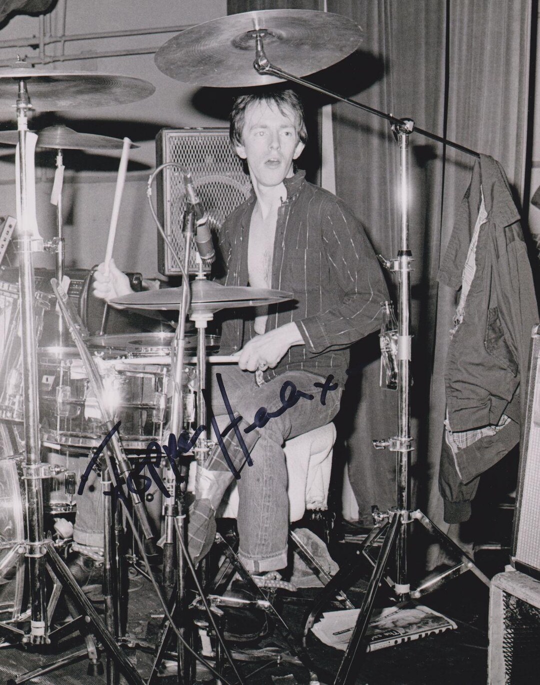 Topper Headon the Clash Signed 8